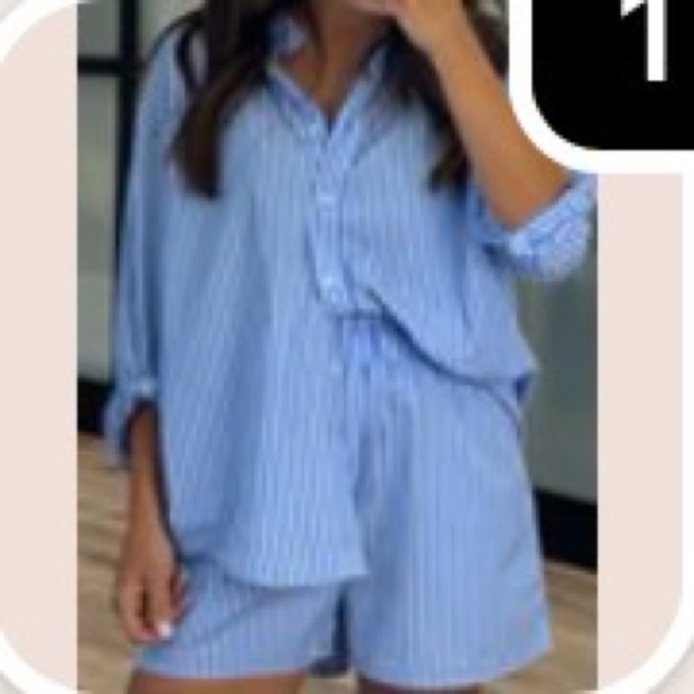 Shop Talulah Nantucket Striped Cotton Set